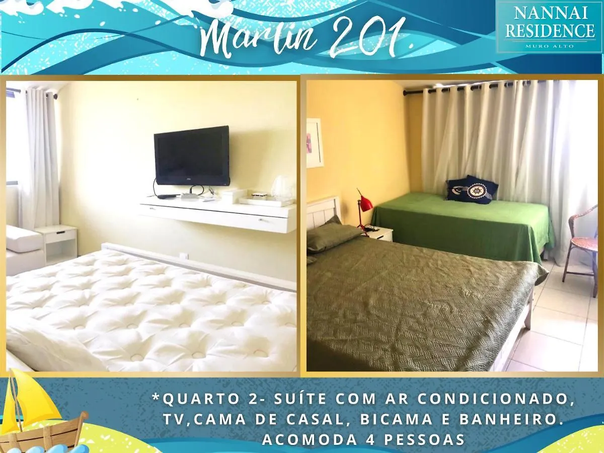Nannai Residence Vista Mar Muro Alto Porto de Galinhas 2*,