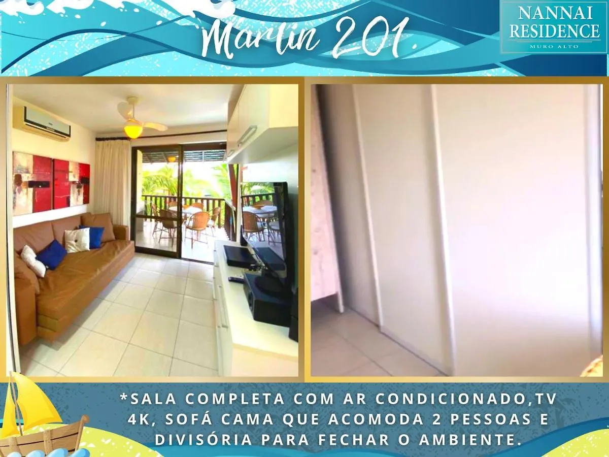 Nannai Residence Vista Mar Muro Alto Porto de Galinhas